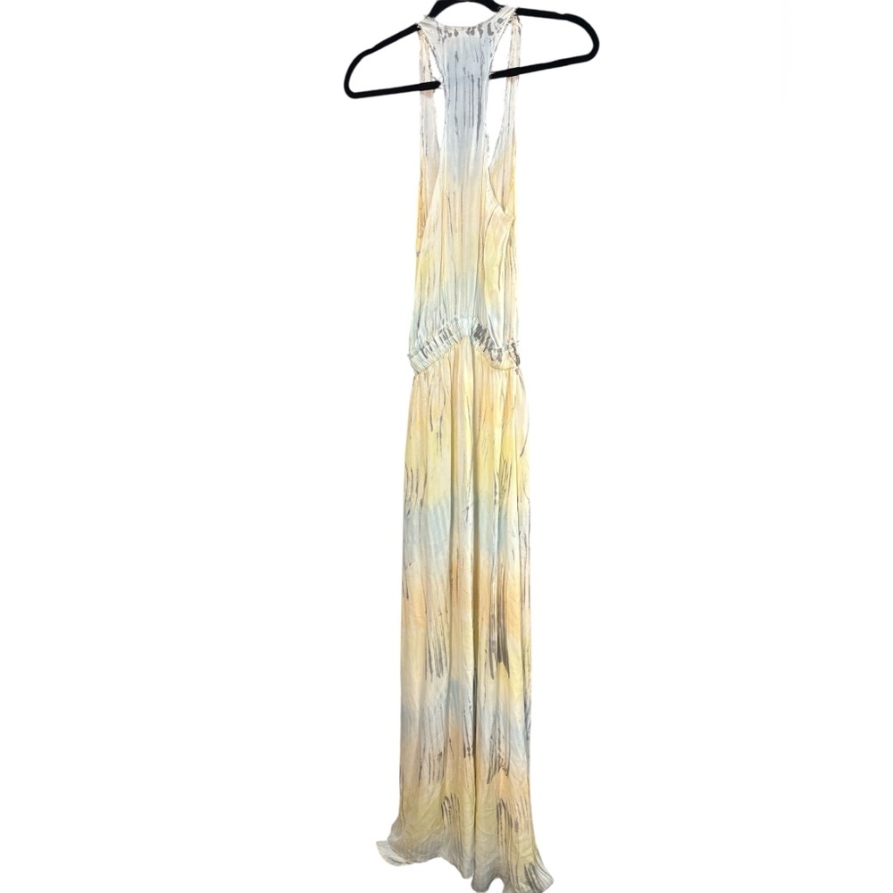 LoveShackFancy Silk Watercolor Maxi Dress Size 2 MSRP $695 - Picture 9 of 11